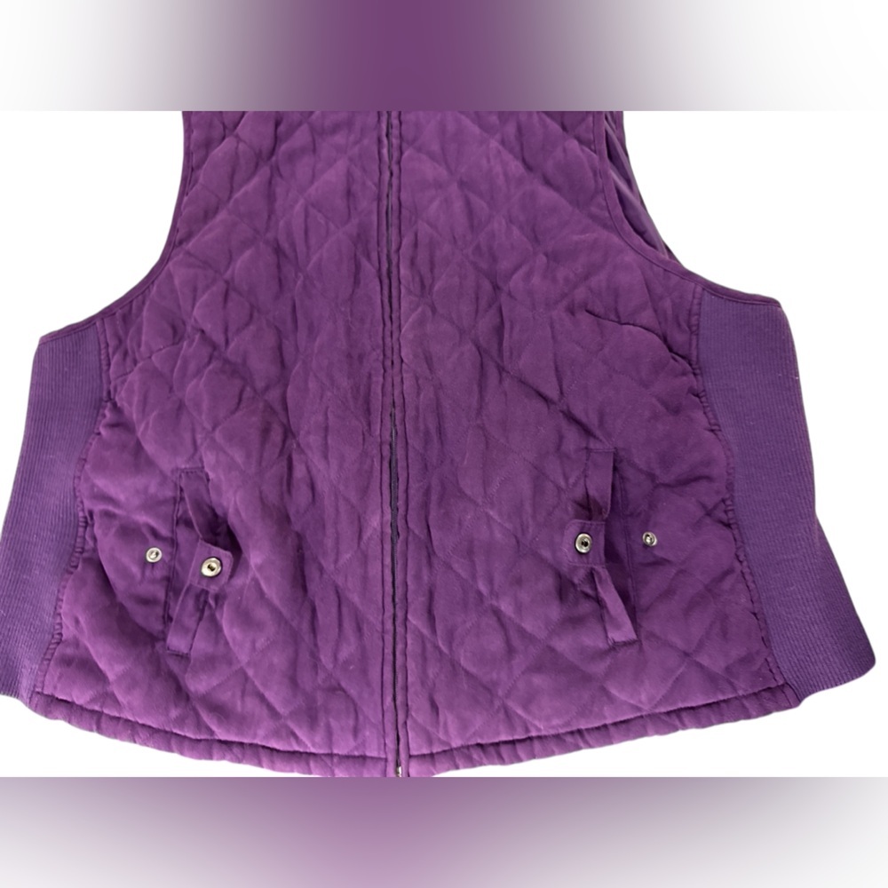 Croft & Barrow Purple Vest - Picture 5 of 10